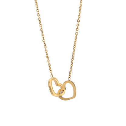 Jewelry Box with Eternal Rose and Heart Pendant – 14k White Gold & 18k Gold Finish