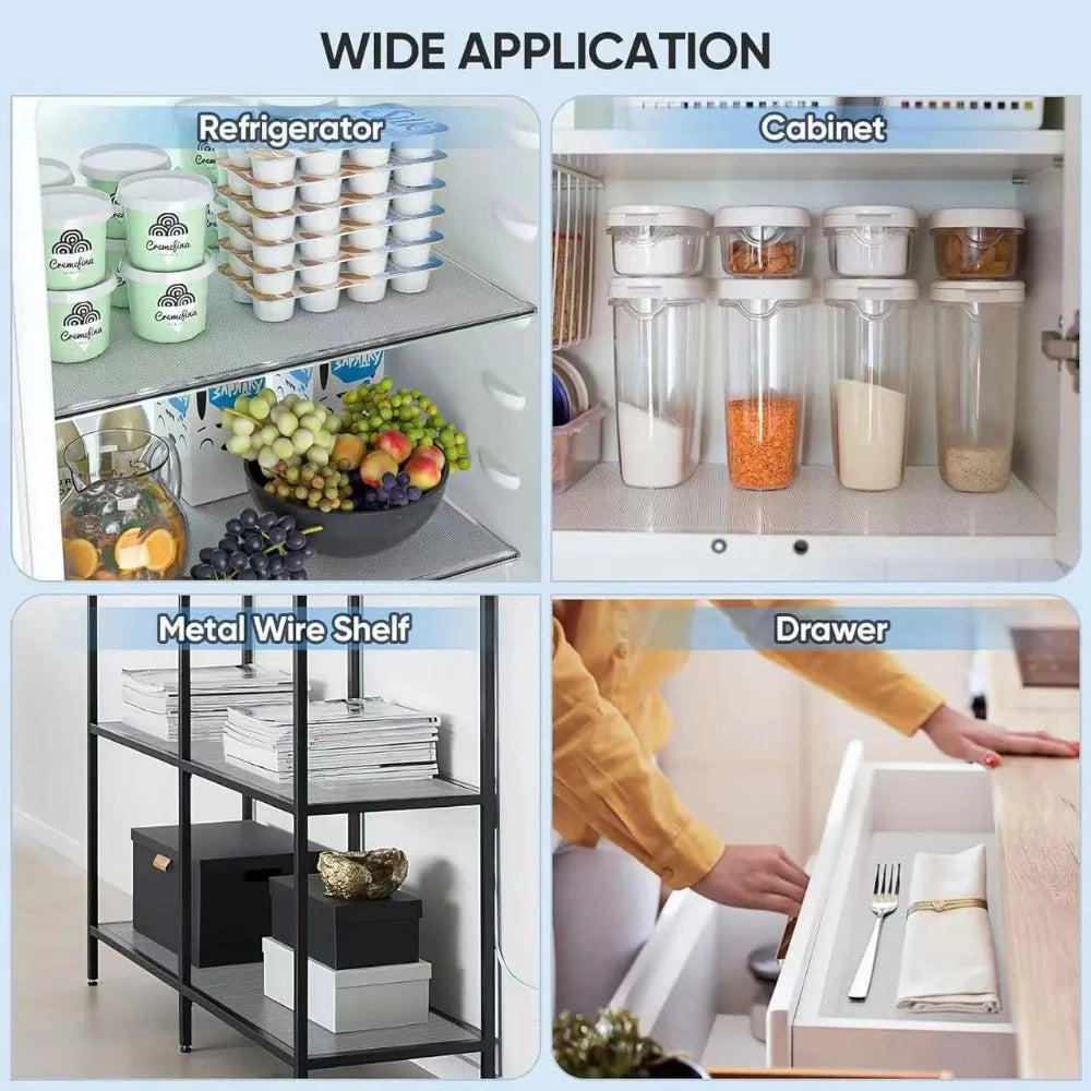 Waterproof, Non-Slip EVA Drawer Liner Roll for Kitchen and Refrigerator
