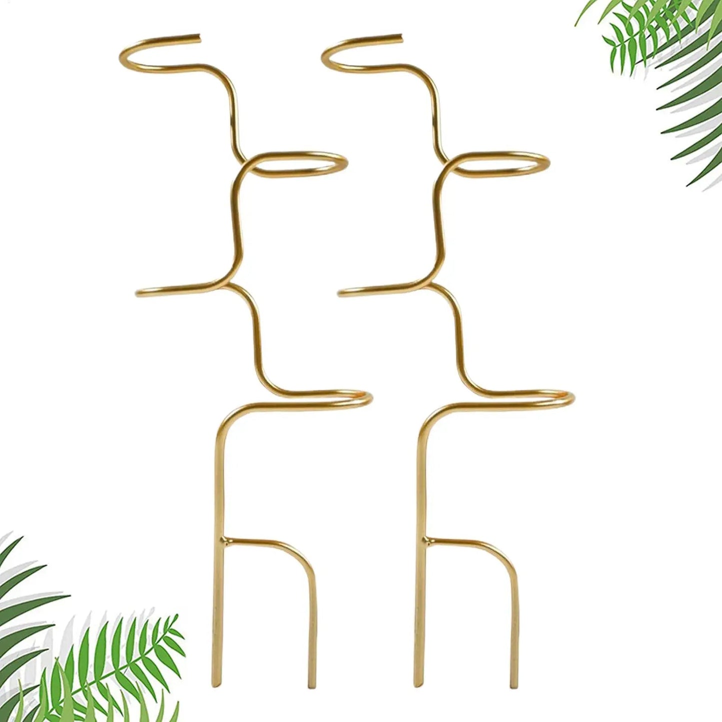 Monstera Climbing Support with Metal Leaf Design | 32 cm