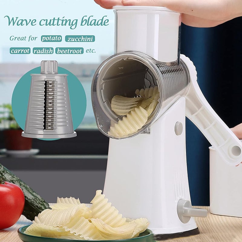 Rotary Cheese Grater with 5 Functions
