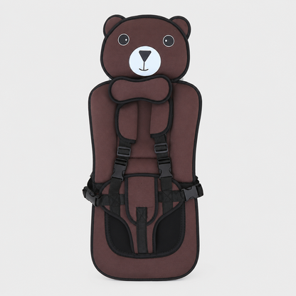 Adjustable Strap Child Seat Cushion in Cute Bear Design