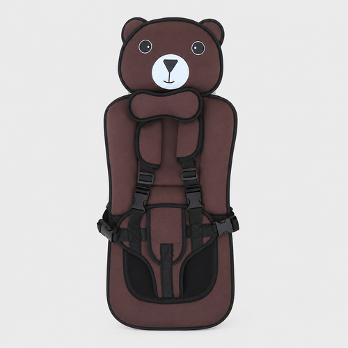 Adjustable Strap Child Seat Cushion in Cute Bear Design