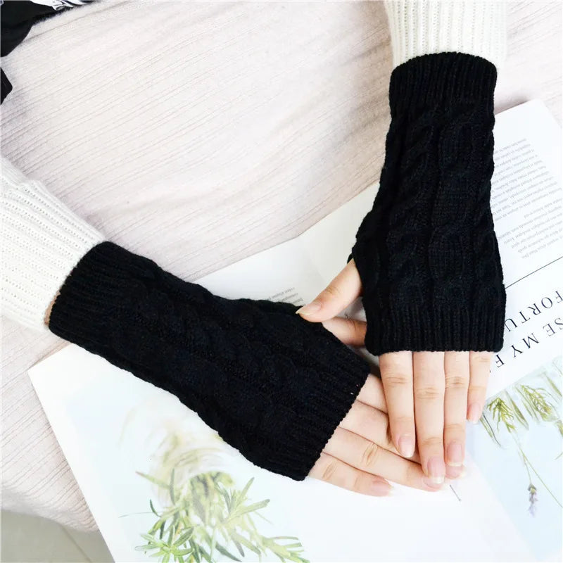 Stylish Knit Fingerless Wrist Warmers for Women | Cozy & Fashionable