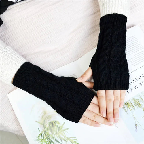 Stylish Knit Fingerless Wrist Warmers for Women | Cozy & Fashionable