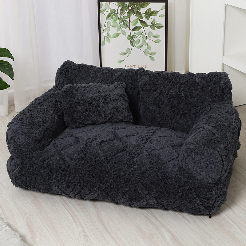 Snug Haven Dog Bed with Elevated Edges – Plush Comfort