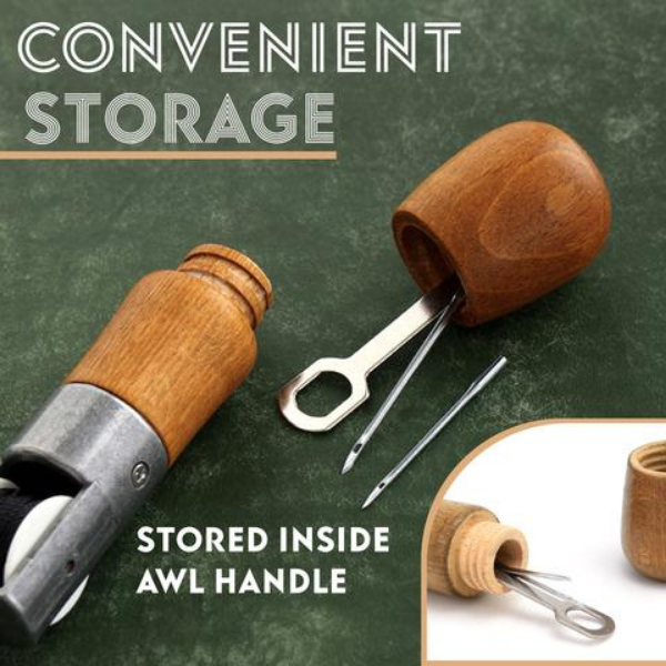 Leather Hand Stitching Awl Kit - Needlework Set [Last Day Discount]