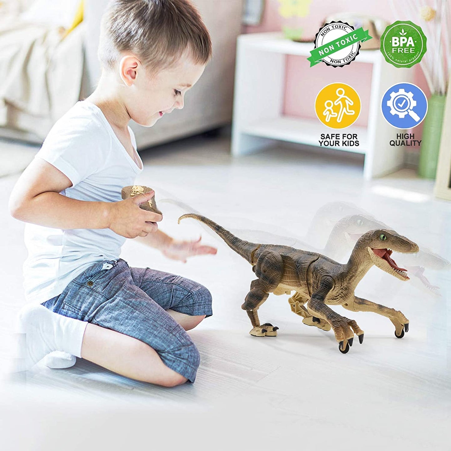Remote-Controlled Velociraptor for Thrilling Adventures