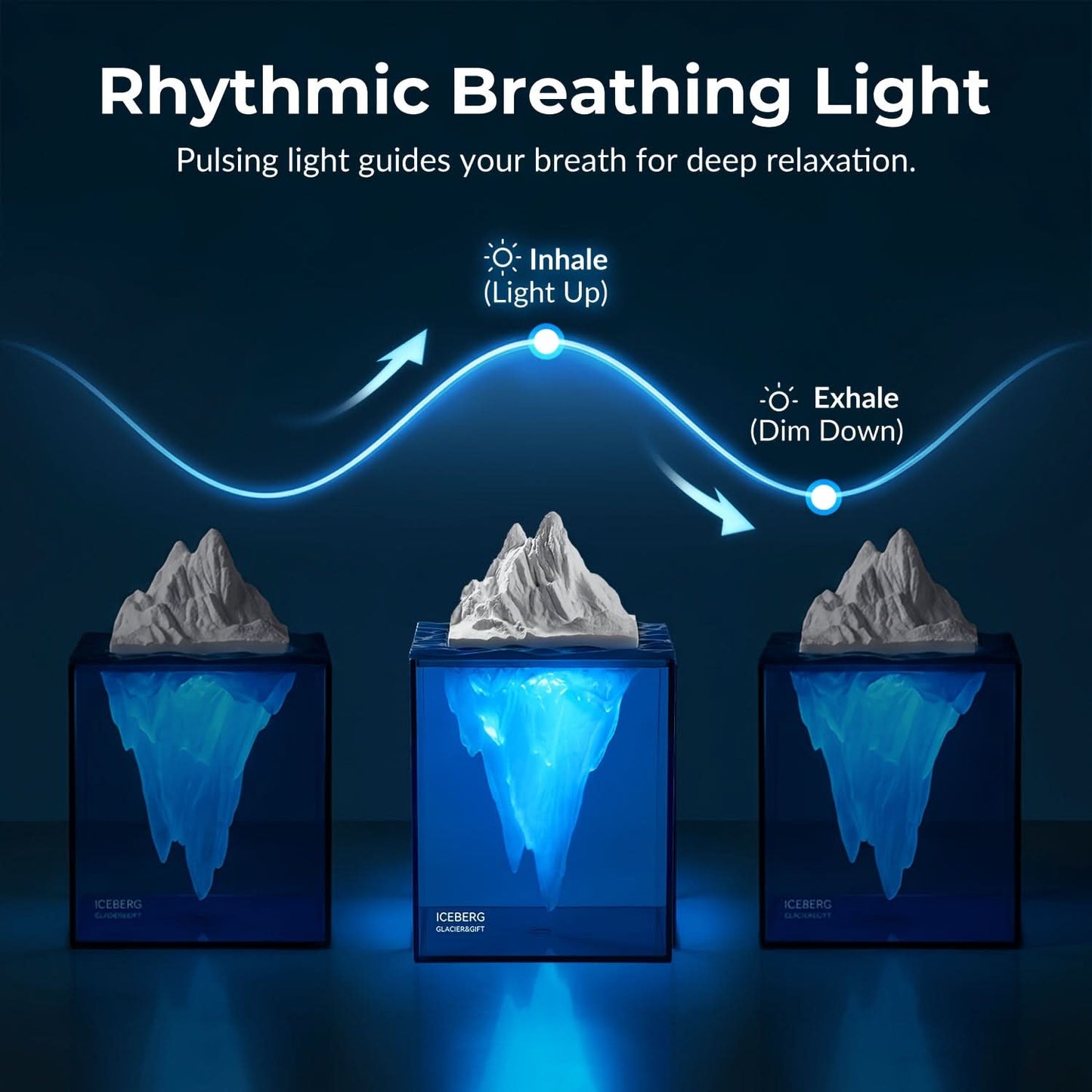Visual Meditation Lamp for Calming Nighttime Environments