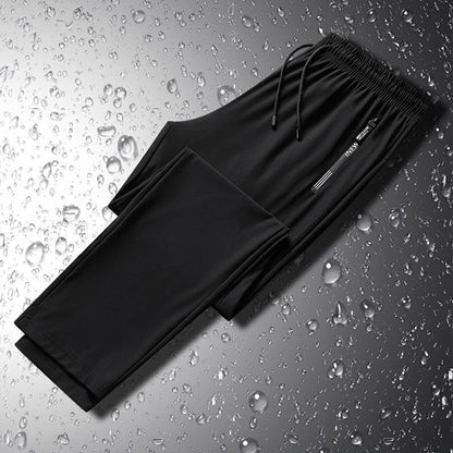 Men's Quick-Dry Stretch Pants with Secure Zipper Pockets