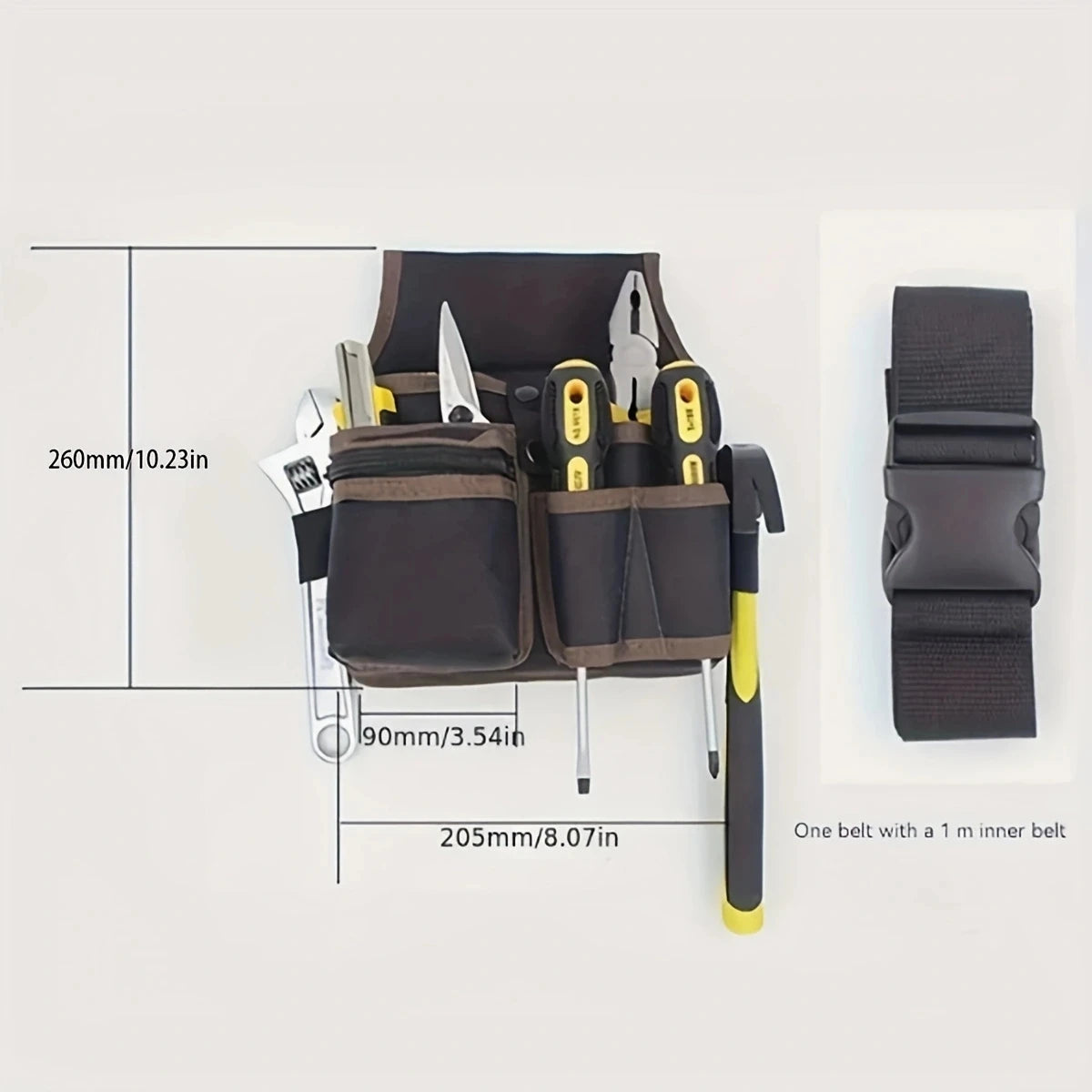 Nylon Tool Belt Pouch – Versatile for Electricians and Craftsmen