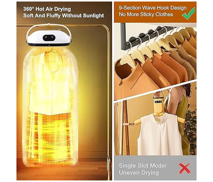 Compact Electric Dryer for Effortless Laundry Care