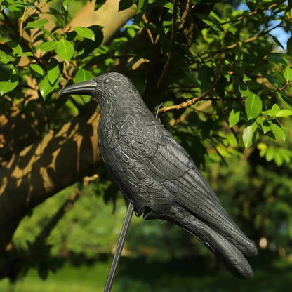 35 cm Plastic Crow Decoy | Garden and Balcony Decoration