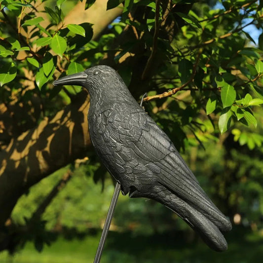 35 cm Plastic Crow Decoy | Garden and Balcony Decoration