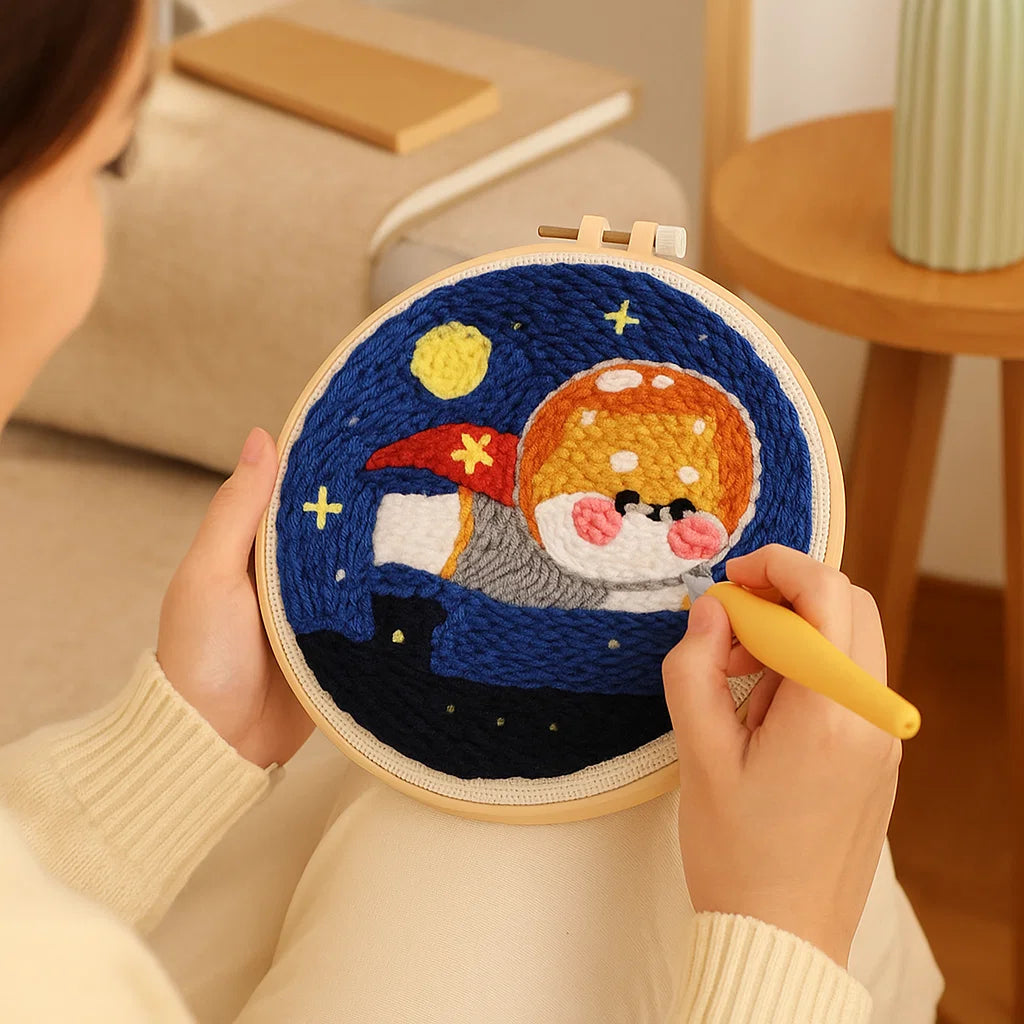 Quick Relaxation and Beautiful Embroidery Art Creation