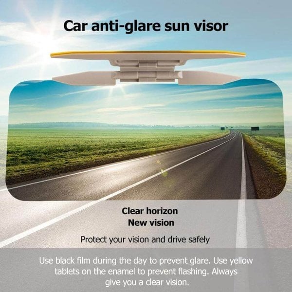 Glare-Reducing Car Visor Extension for Enhanced Driving Comfort