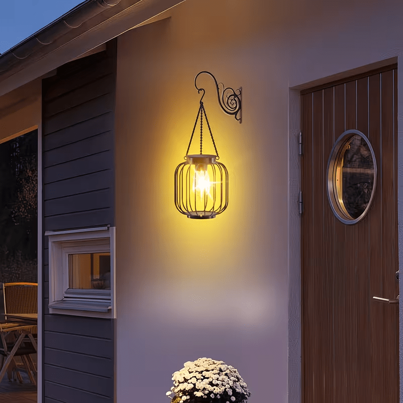 Solar Lantern for Patio and Porch – Warm Glow Lighting