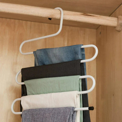 Space-Saving 5-Layer Non-Slip Hangers for Closet Organization