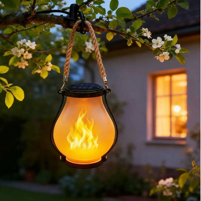Solar Lanterns with Flickering Flame Effect