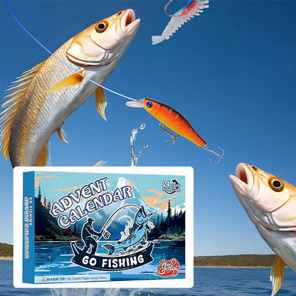 Advent Calendar with 24 Days of Fishing Rod Surprises