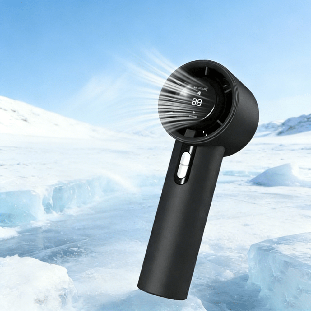 Portable Rechargeable Fan – Handheld Design for On-the-Go Use