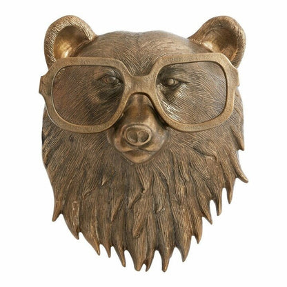 Hand-Painted Resin Animal Head Wall Decor – Playful Figurines