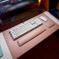 Pink Three-Piece Set (mouse pad + keyboard stand + wrist support)
