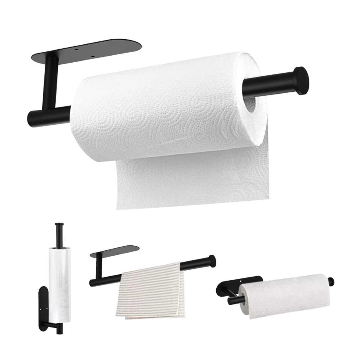 Stainless Steel Kitchen Towel Holder - Under Cabinet Mount