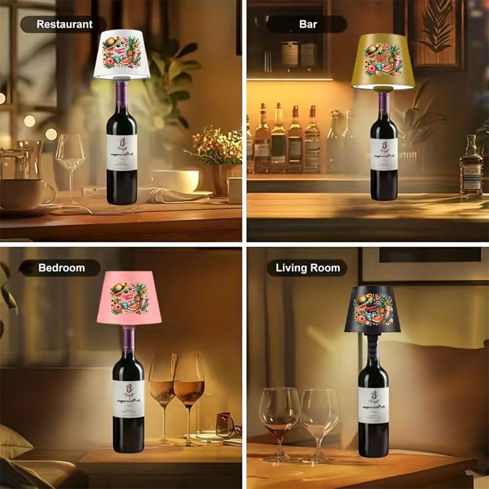Portable LED Bottle Light for Colorful Ambient Illumination