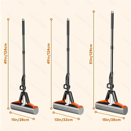 High-absorbency Sponge Mop for Quick and Easy Floor Cleaning
