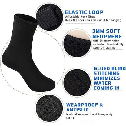 Neoprene Socks for Diving and Surfing | 0.3–0.5 cm | Warm and Non-Slip | Perfect for Snorkeling, Swimming, and Water Sports