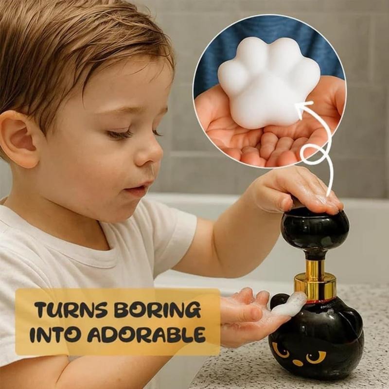 Buy One Get One Free | Hands-Free Hygiene with Fun Cat Paw Foam Dispenser