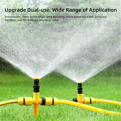 All-Angle Automatic Lawn Sprinkler System for Gardens - 65ft Coverage