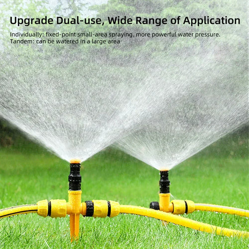 All-Angle Automatic Lawn Sprinkler System for Gardens - 65ft Coverage