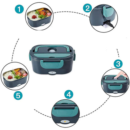 Electric Lunchbox with Thermo Function – Keep Meals Warm Anywhere