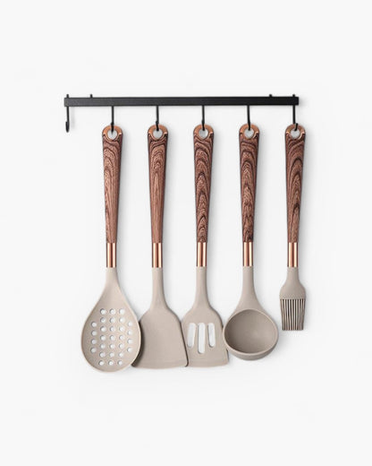 Wooden Cooking Tools Set – Non-Stick Kitchen Utensils