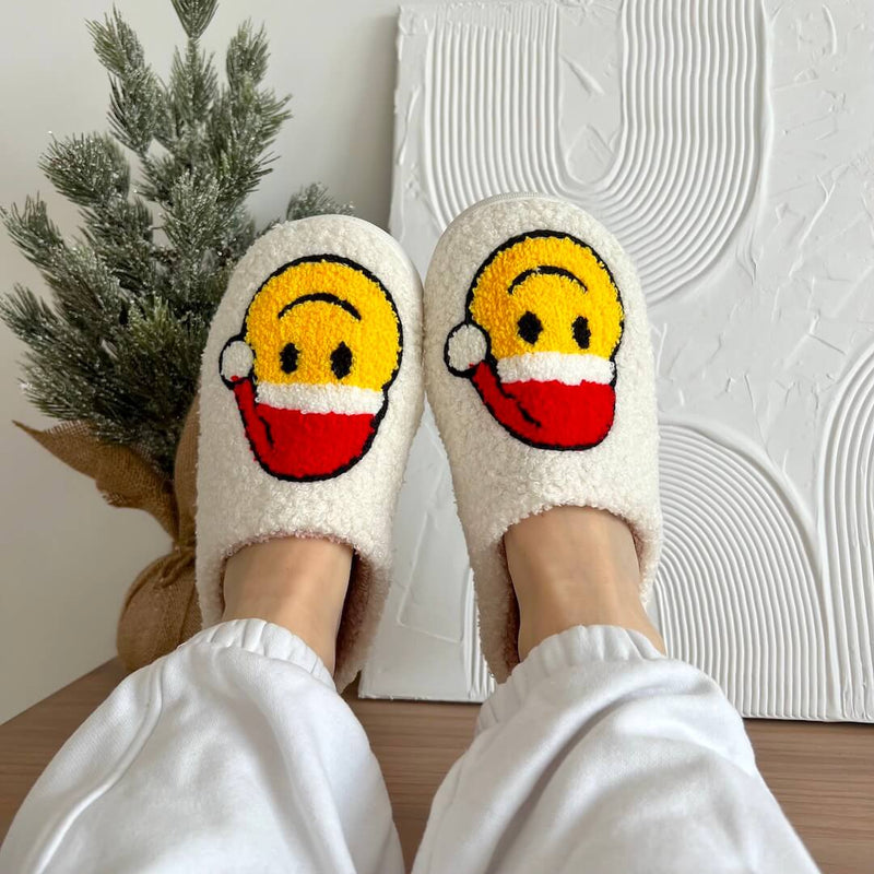 Festive Design Christmas Slippers – Warm House Shoes with Anti-Slip Sole