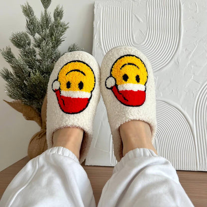 Festive Design Christmas Slippers – Warm House Shoes with Anti-Slip Sole