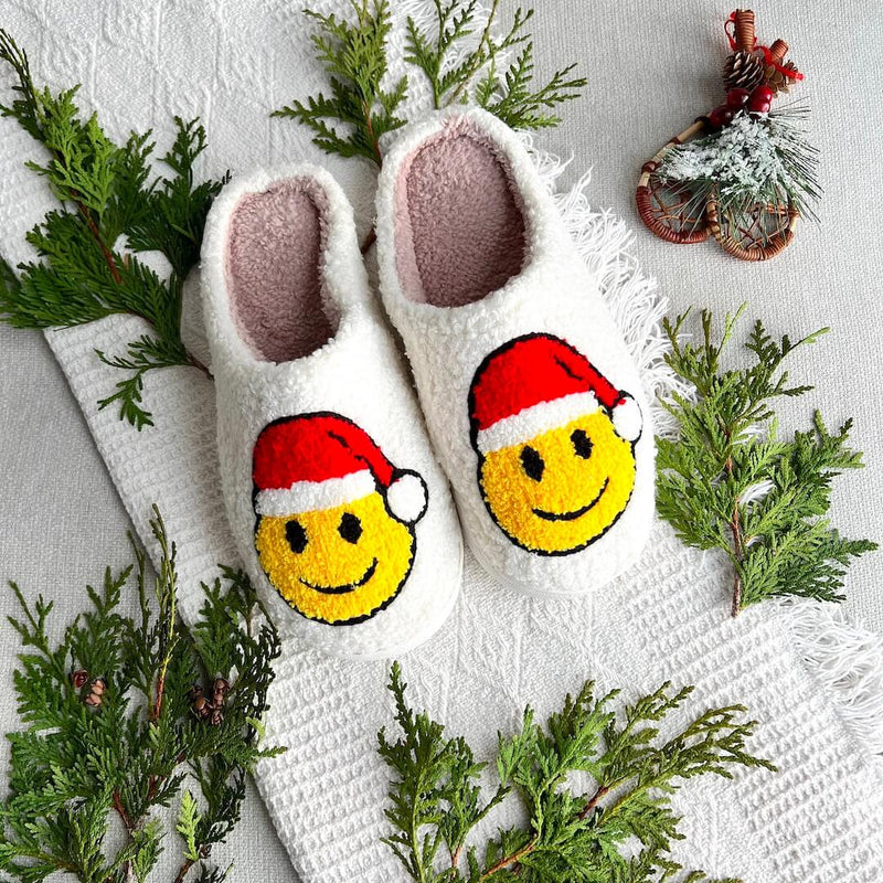 Festive Design Christmas Slippers – Warm House Shoes with Anti-Slip Sole