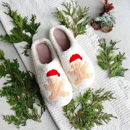 Festive Design Christmas Slippers – Warm House Shoes with Anti-Slip Sole