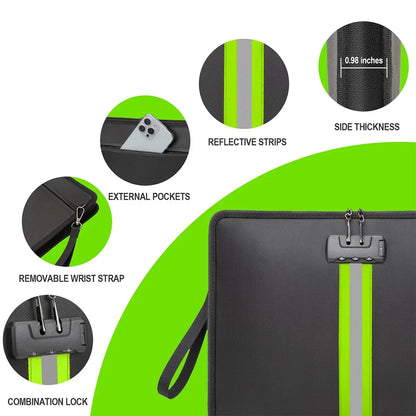 Ultimate Fire-Resistant File Organizer – Waterproof A4 Storage with Lock