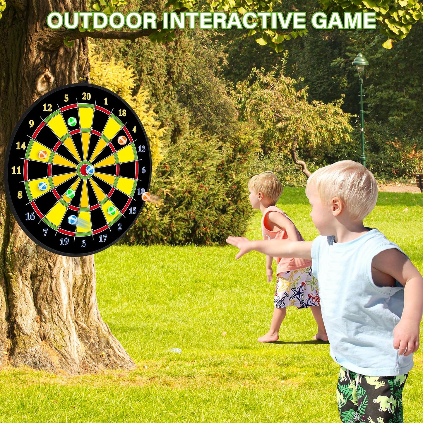 Kids' Large Double-Sided Dartboard – Play, Learn, and Unwind