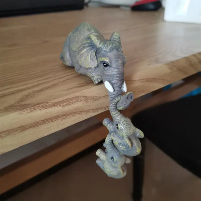 Decorative Elephant Family Figurines – Set of 3 for Home Decor
