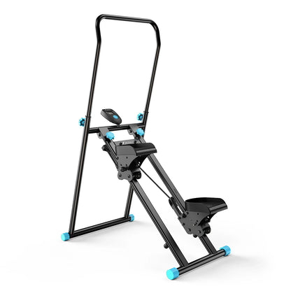 Adjustable Vertical Climber for Full Body Cardio Training with LCD Display, 300 lb Limit