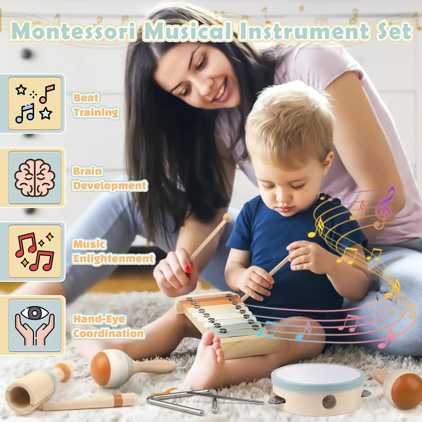 Natural Harmony Music Playset for Little Musicians