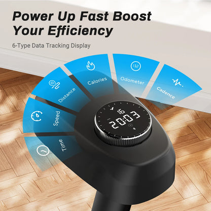 Indoor Cycling Bicycle with 15 lb Flywheel | Bluetooth Sync, Quiet Drive, LED Display & 300 lb Weight Limit