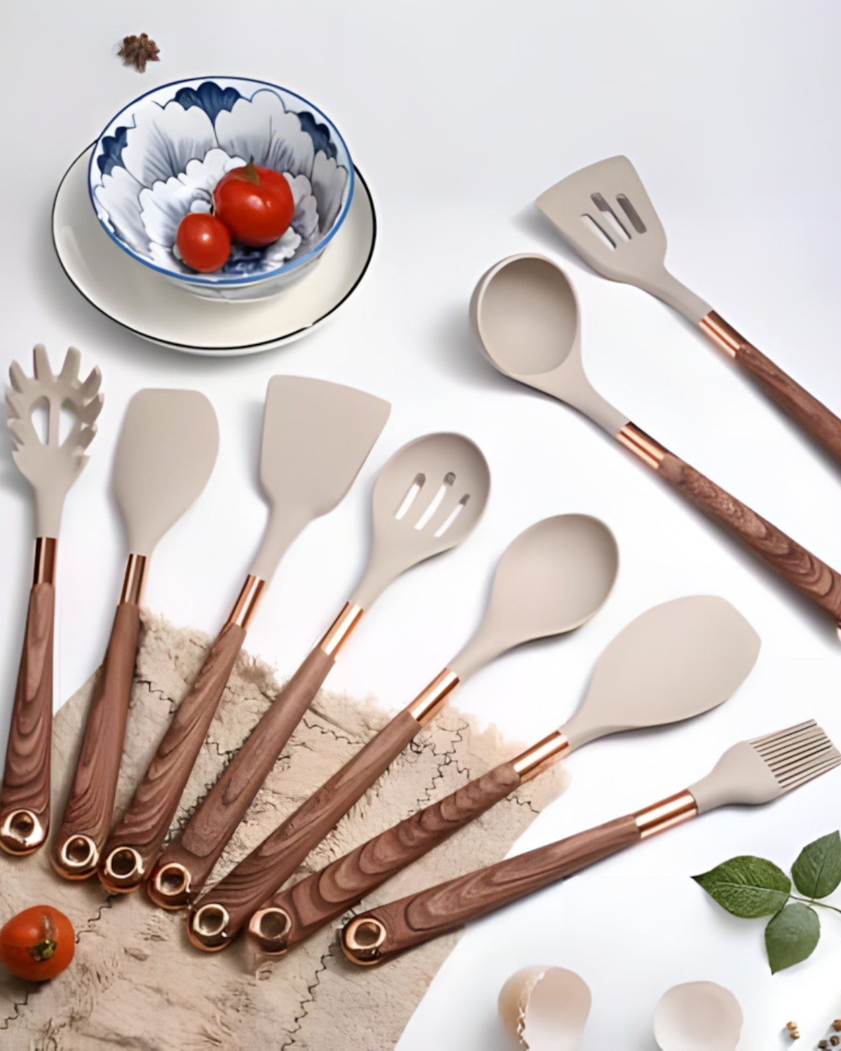 Wooden Cooking Tools Set – Non-Stick Kitchen Utensils