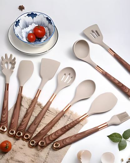 Wooden Cooking Tools Set – Non-Stick Kitchen Utensils