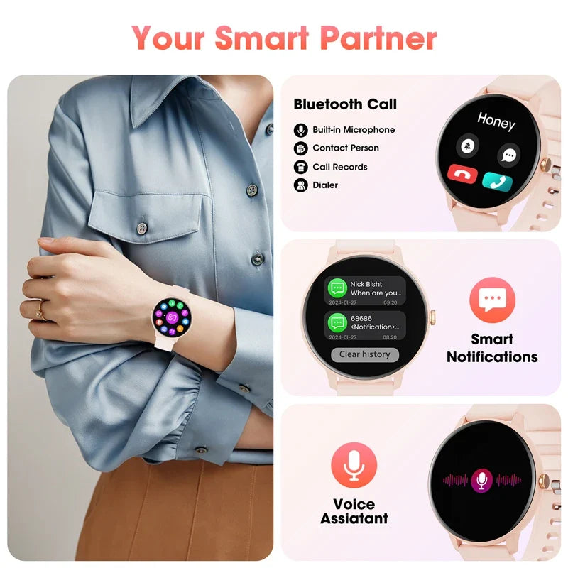 Bluetooth Calling Smartwatch | Heart Rate & Sleep Monitor | 1.39” HD Display | IP67 Waterproof | Works with Android & iOS