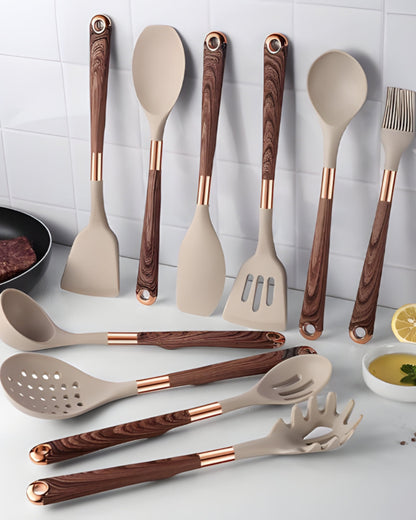 Wooden Cooking Tools Set – Non-Stick Kitchen Utensils