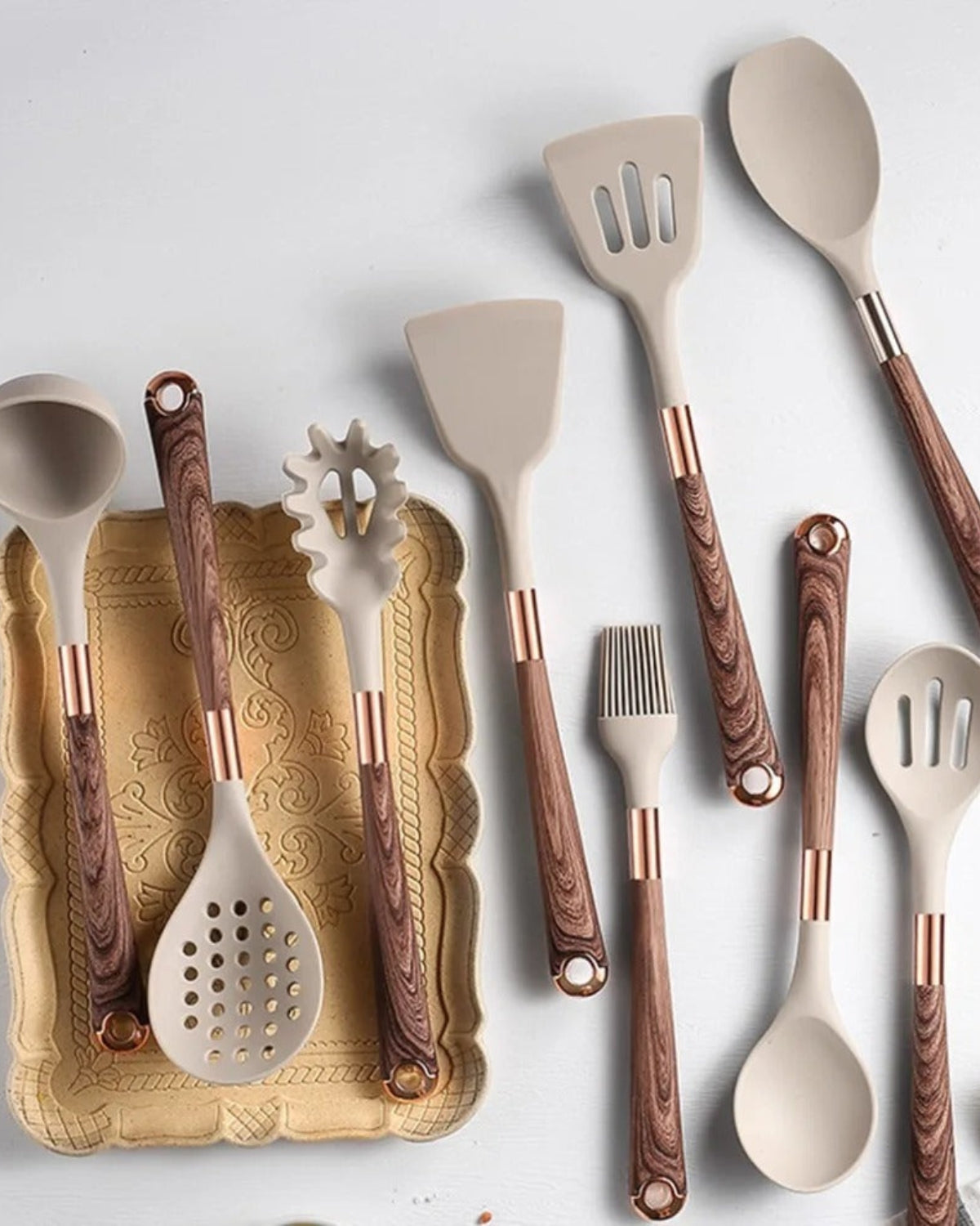 Wooden Cooking Tools Set – Non-Stick Kitchen Utensils